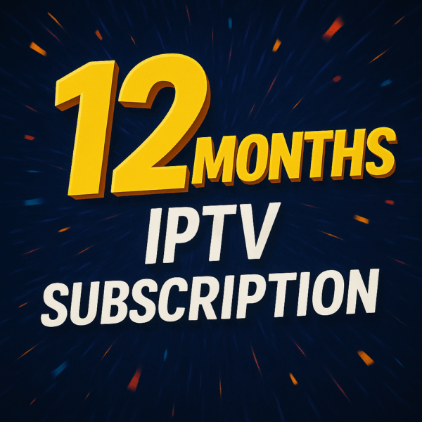 Twelve Month IPTV Subscription
